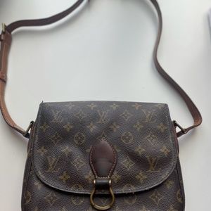 Authentic Louis Vuitton Vintage Monogram Saint Cloud PM Crossbody Shoulder Bag